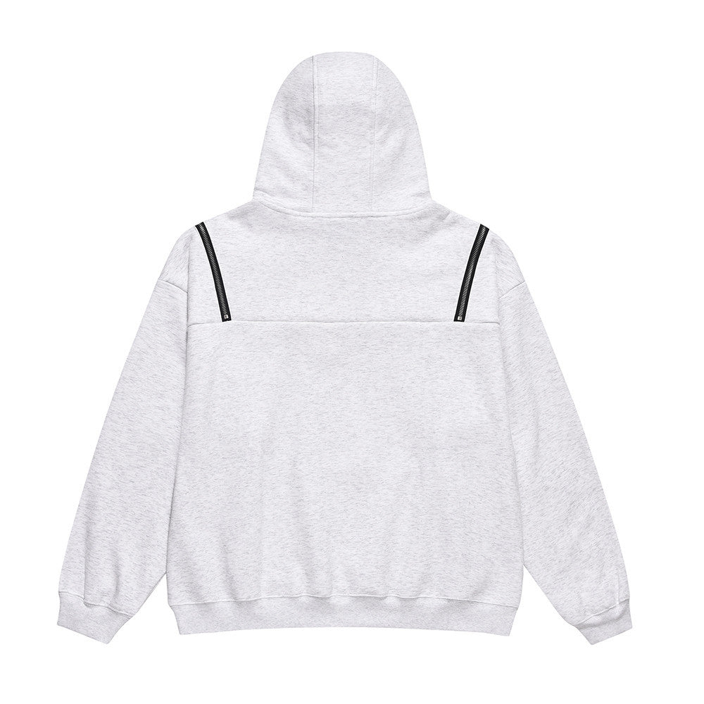 Brushed Thickened Hooded Pullover