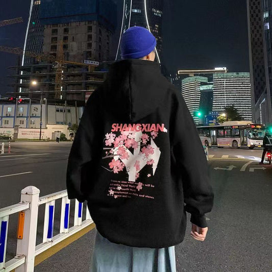 Loose Hoodie "Cherry Tree"